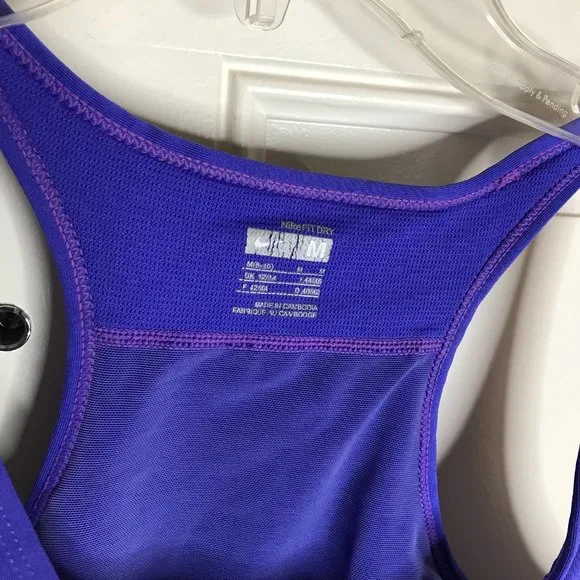 Nike Women's Fit Dry Racerback Tank Purple ~ Size M - Picture 5 of 5